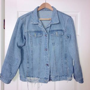Distressed Jean Jacket